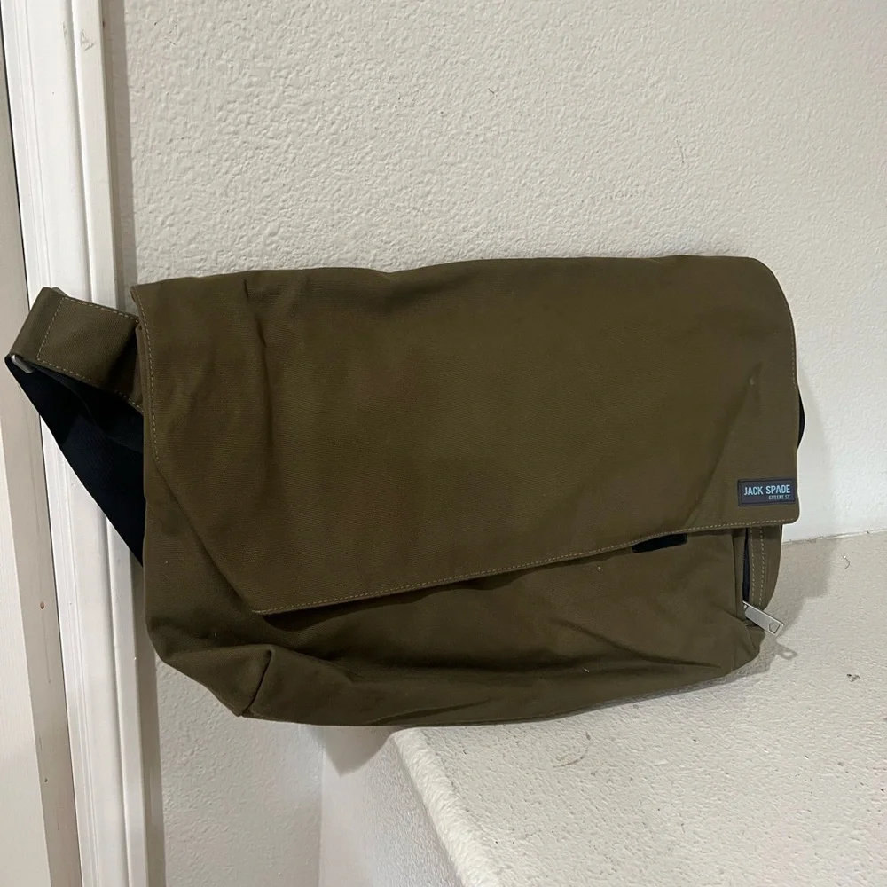 Jack Spade Green‎ Men's Messenger Carry-on Travel Shoulder Crossbody bag